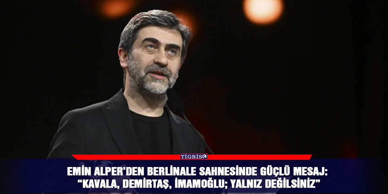 Emin Alper’den Berlinale sahnesinde güçlü mesaj: “Kavala, Demirtaş, İmamoğlu; yalnız değilsiniz”