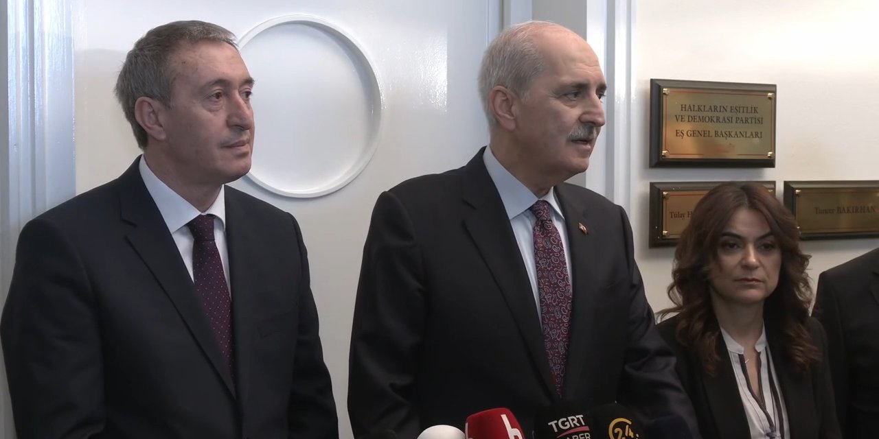 TBMM Başkanı Kurtulmuş’tan DEM Parti’ye ziyaret: Türkiye bu meseleyi geride bırakacak