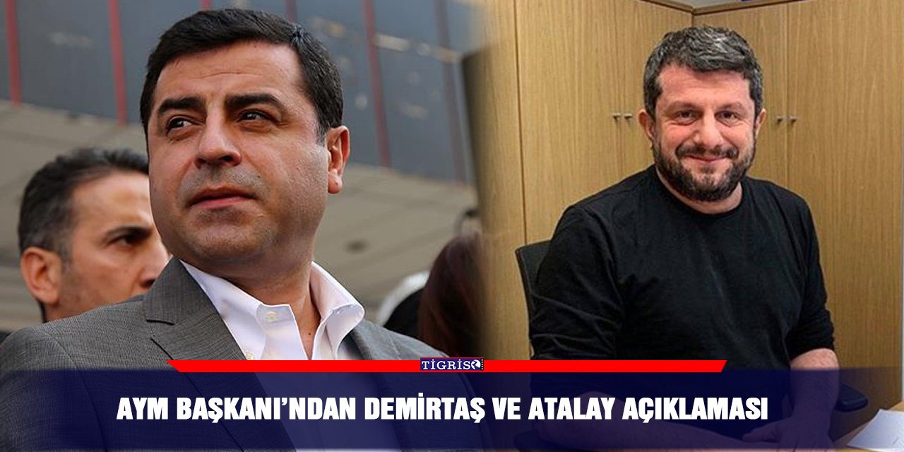 AYM Başkanı’ndan Demirtaş ve Atalay açıklaması