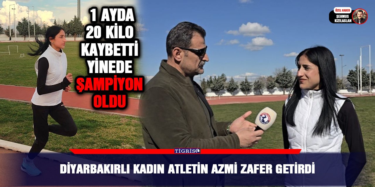 Diyarbakırlı Kadın Atletin Azmi Zafer Getirdi:  “1 ayda 20 kilo kaybetti yinede şampiyon oldu”