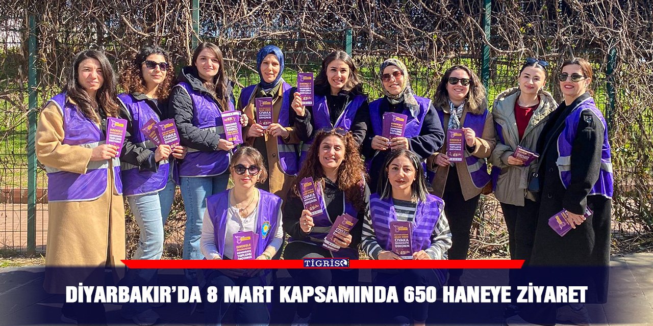 Diyarbakır’da 8 Mart kapsamında 650 haneye ziyaret
