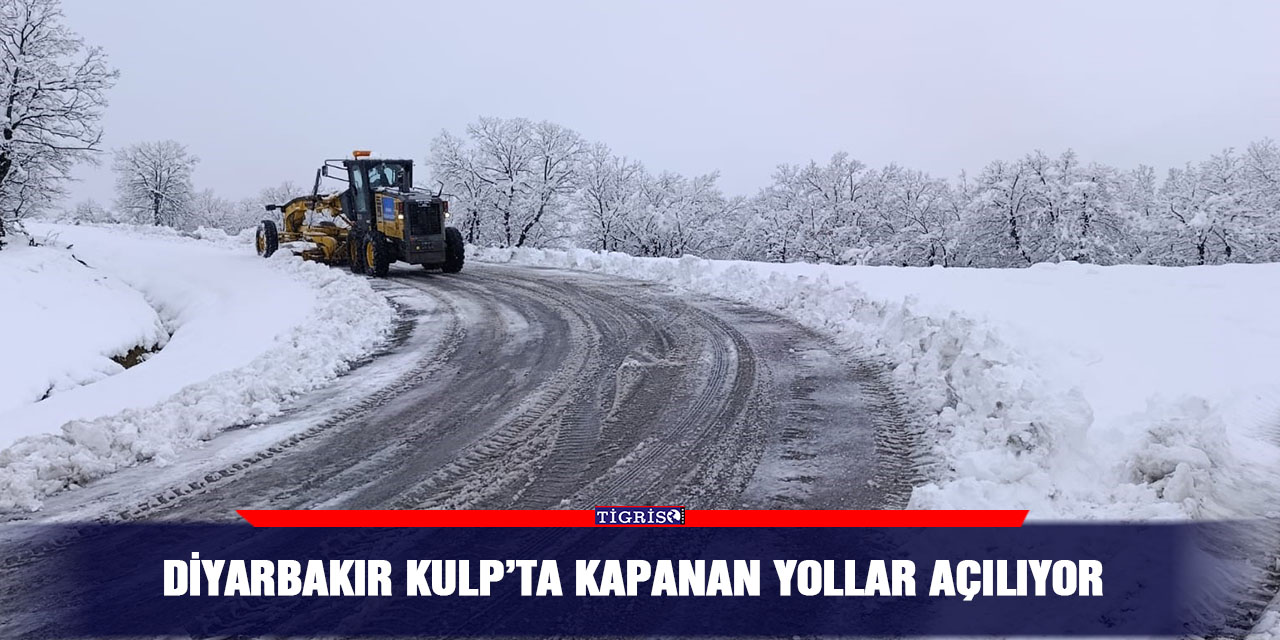 Diyarbakır Kulp’ta kapanan yollar açılıyor