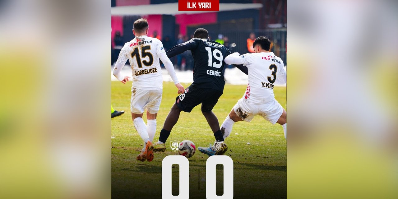 Vanspor Erzurumspor maçının İlk Yarısı 0-0 tamamladı