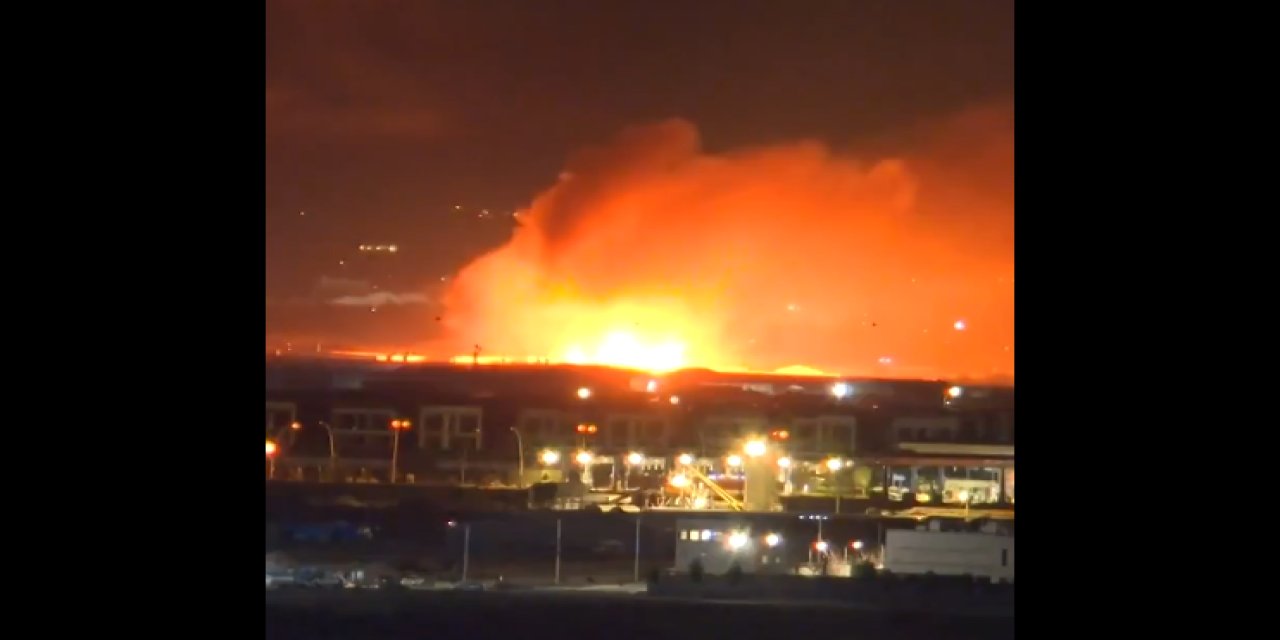 Erbil Havalimanı’nda şiddetli patlama!