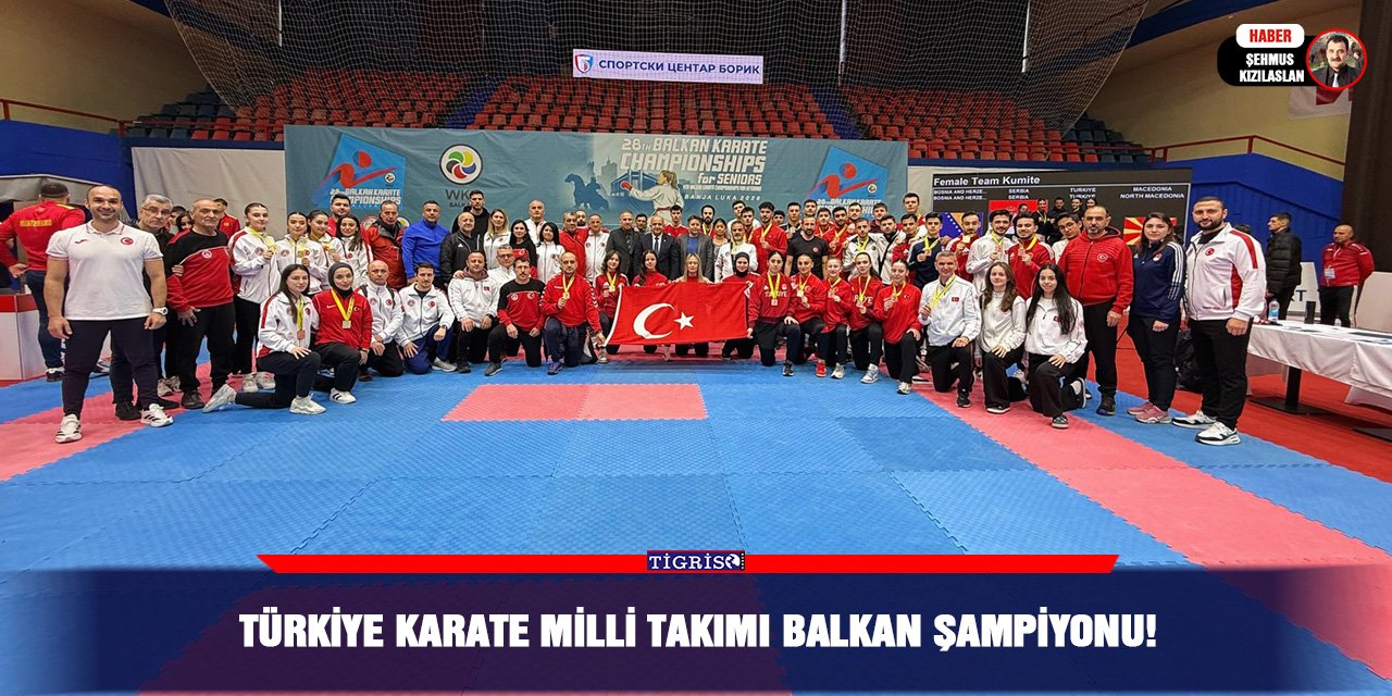 Türkiye Karate Milli Takımı Balkan şampiyonu!