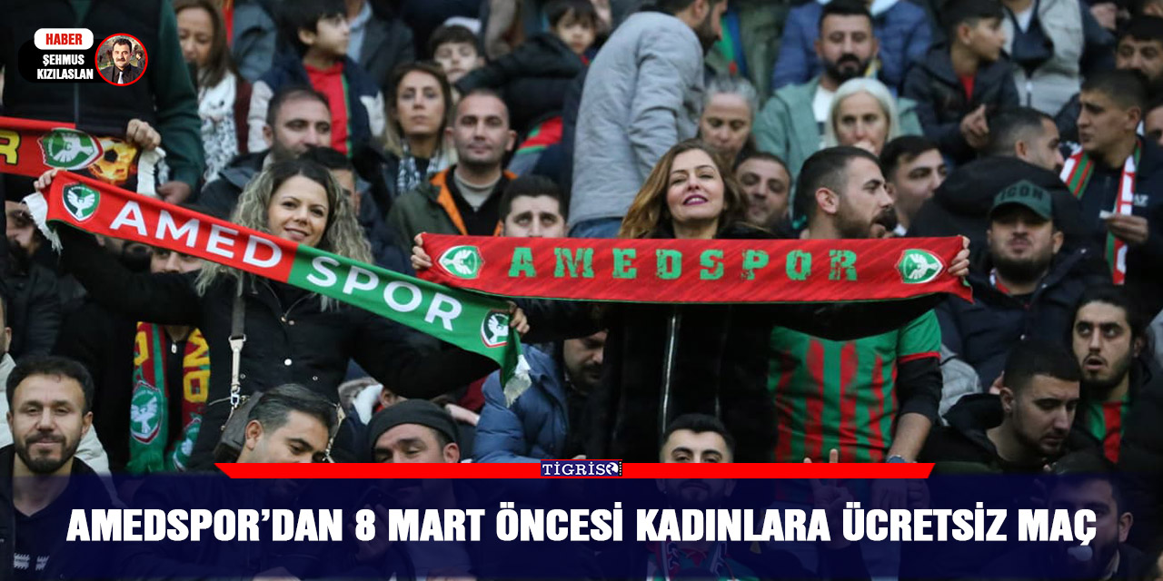 Amedspor’dan 8 Mart öncesi kadınlara ücretsiz maç