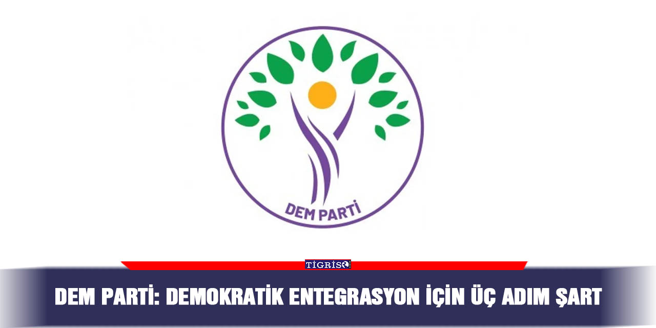 DEM Parti: Demokratik entegrasyon için üç adım şart