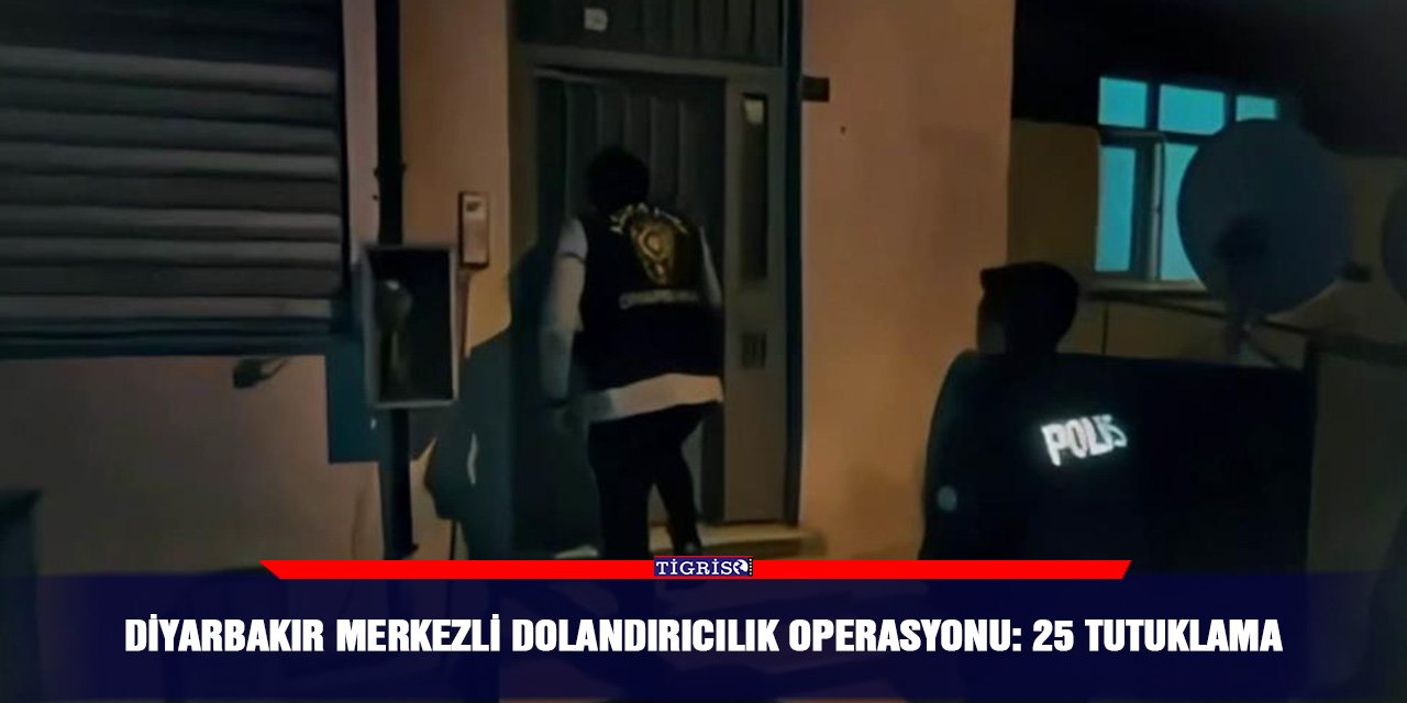 Diyarbakır merkezli dolandırıcılık operasyonu: 25 tutuklama