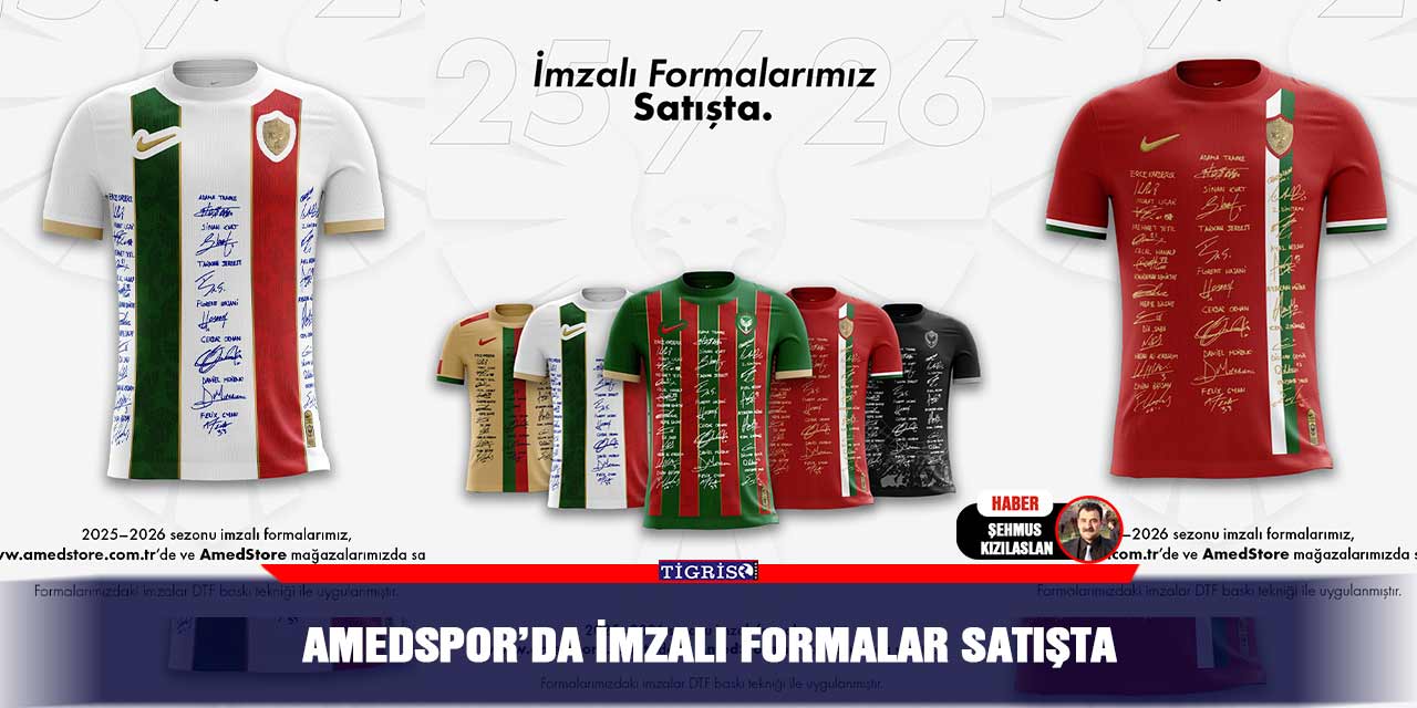 Amedspor’da imzalı formalar satışta