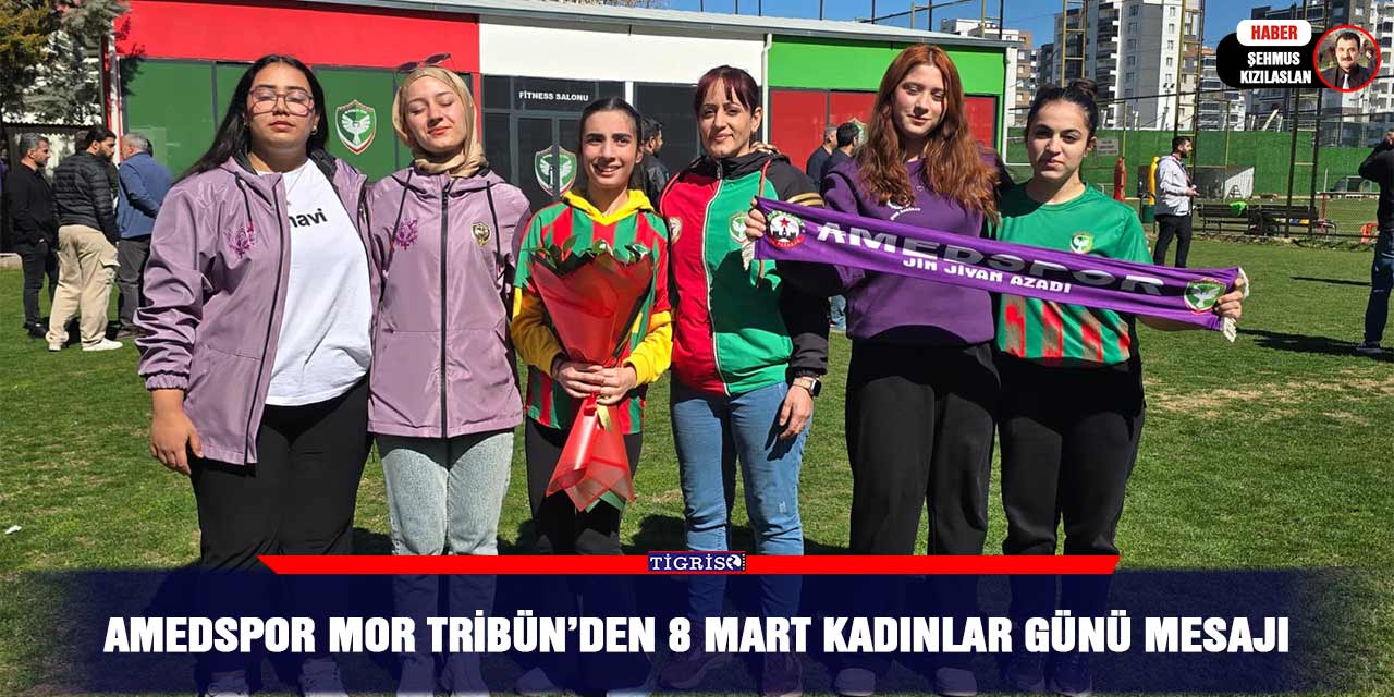 Amedspor’da Mor Tribün’den 8 Mart Kadınlar Günü mesajı
