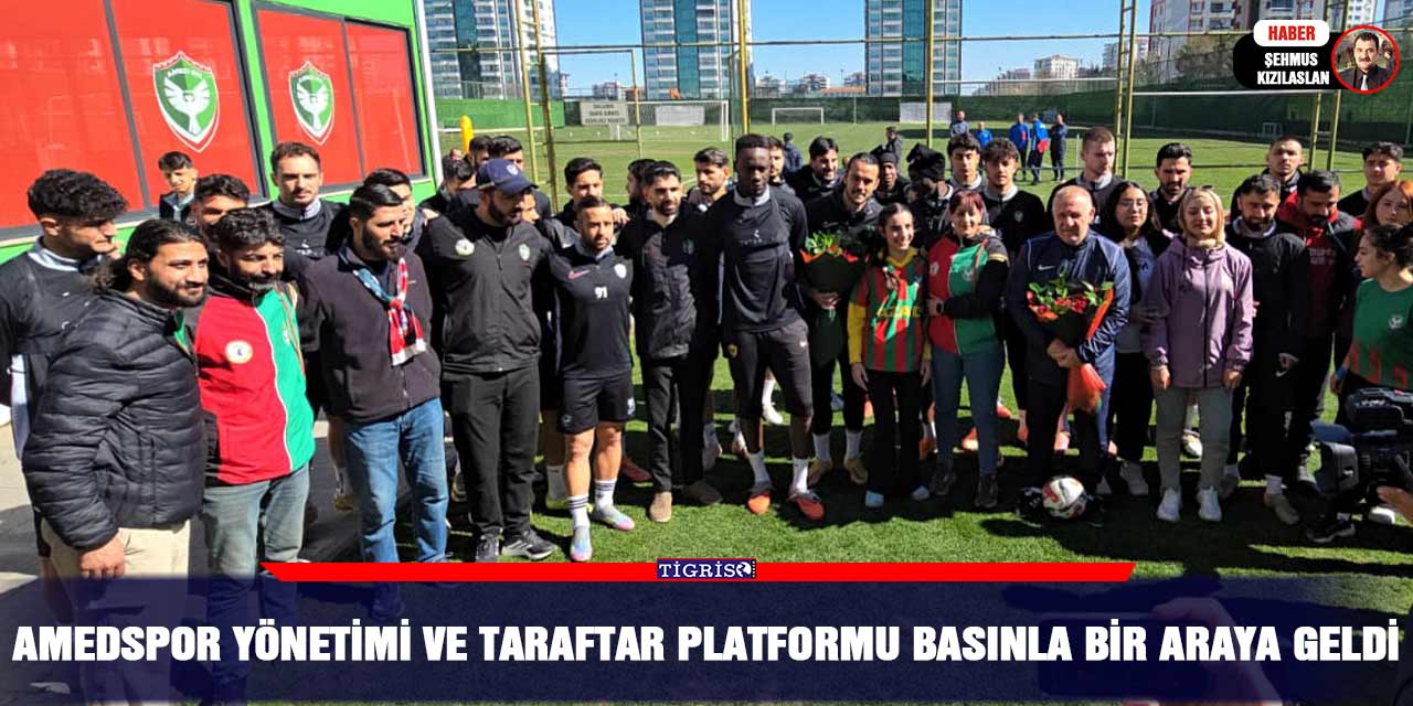 Amedspor yönetimi ve taraftar platformu basınla bir araya geldi