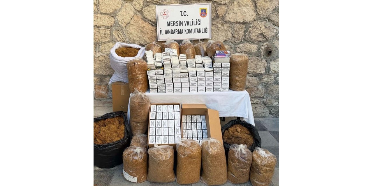 Mersin’de kaçak makaron operasyonu