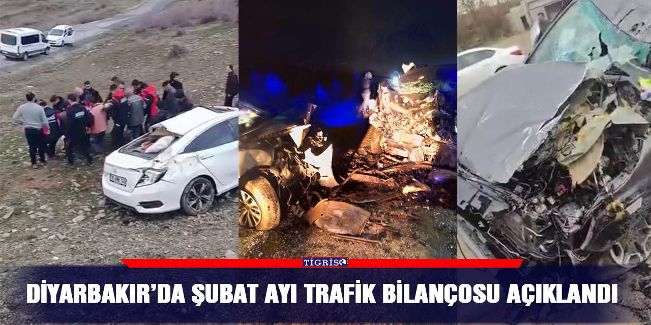 Diyarbakır’da şubat ayı trafik bilançosu açıklandı