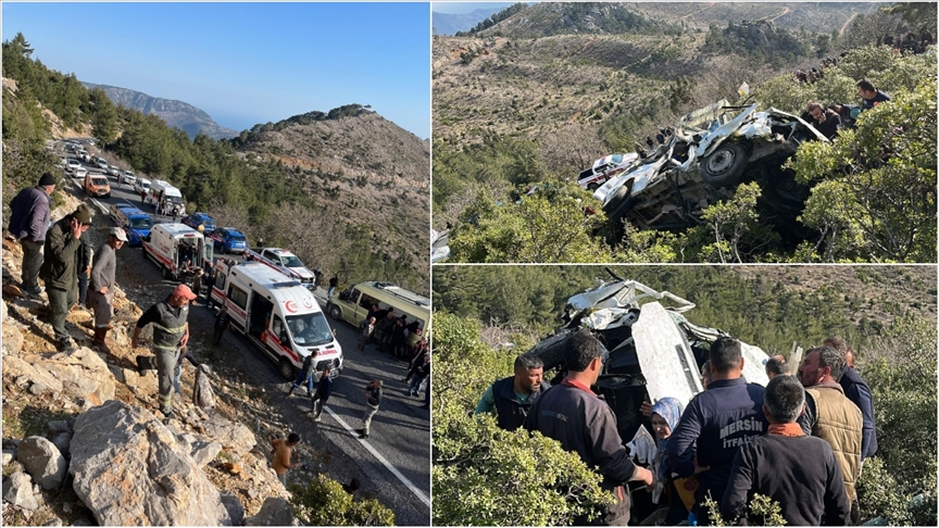 Tarım işçilerini taşıyan minibüs kaza yaptı: 3 işçi hayatını kaybetti