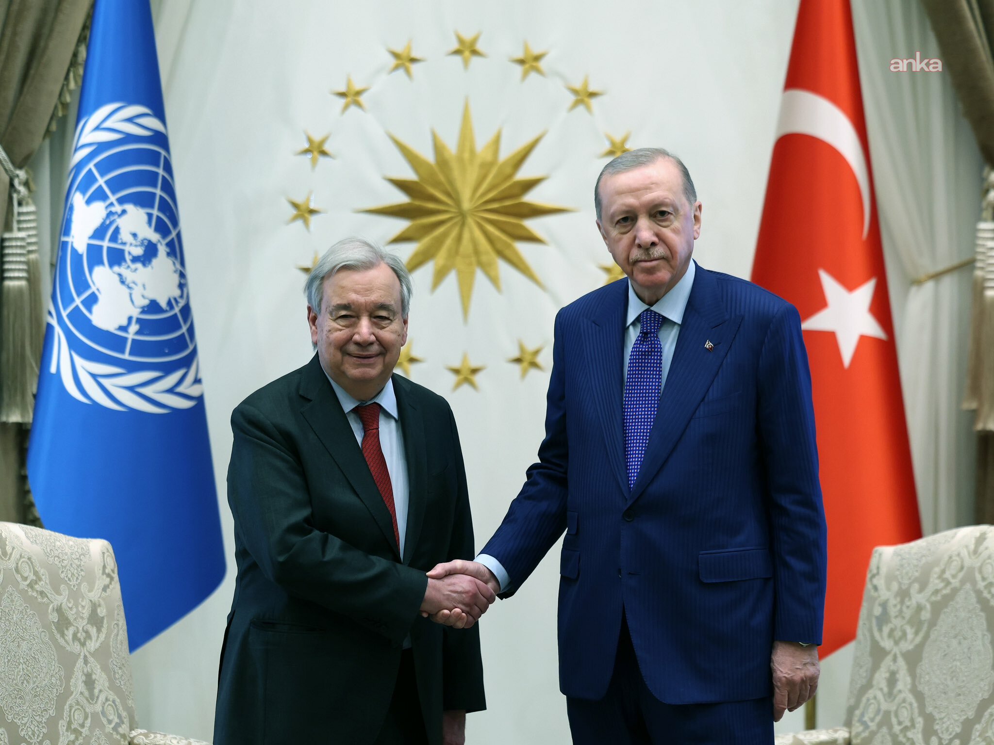 Erdoğan, BM Genel Sekreteri Guterres ile görüştü