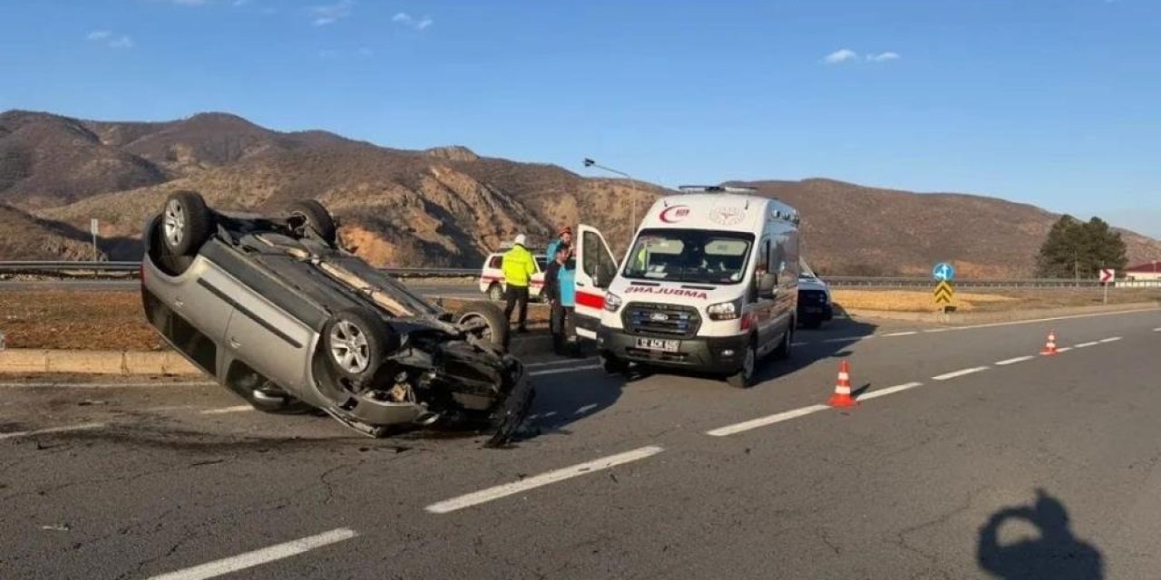 Otomobil takla attı: 2 yaralı