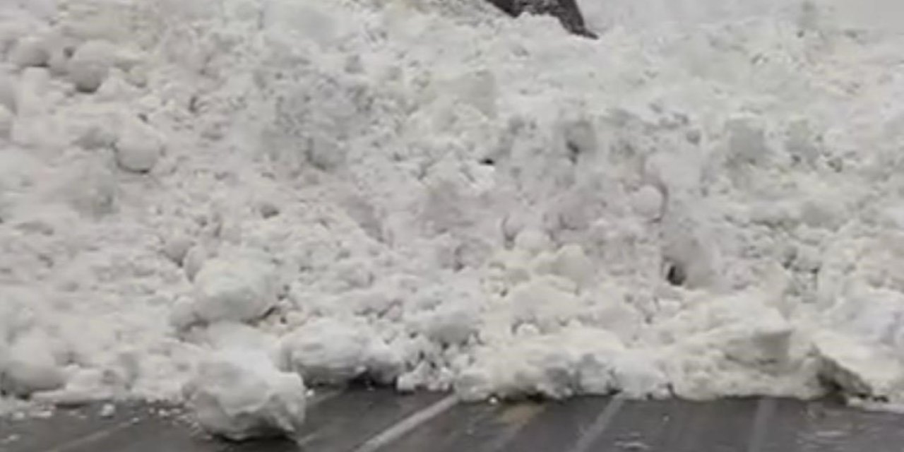 Hakkâri-Çukurca kara yoluna çığ düştü