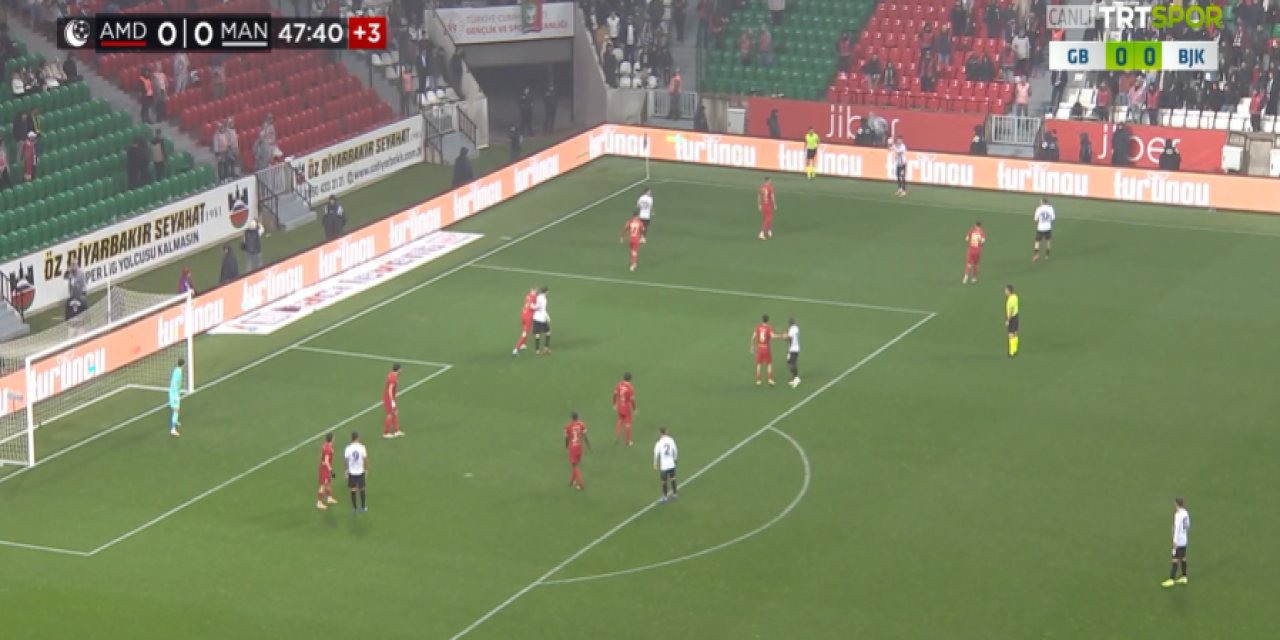 Amedspor Manisa FK Maçı ilk devresi 0-0 tamamladı