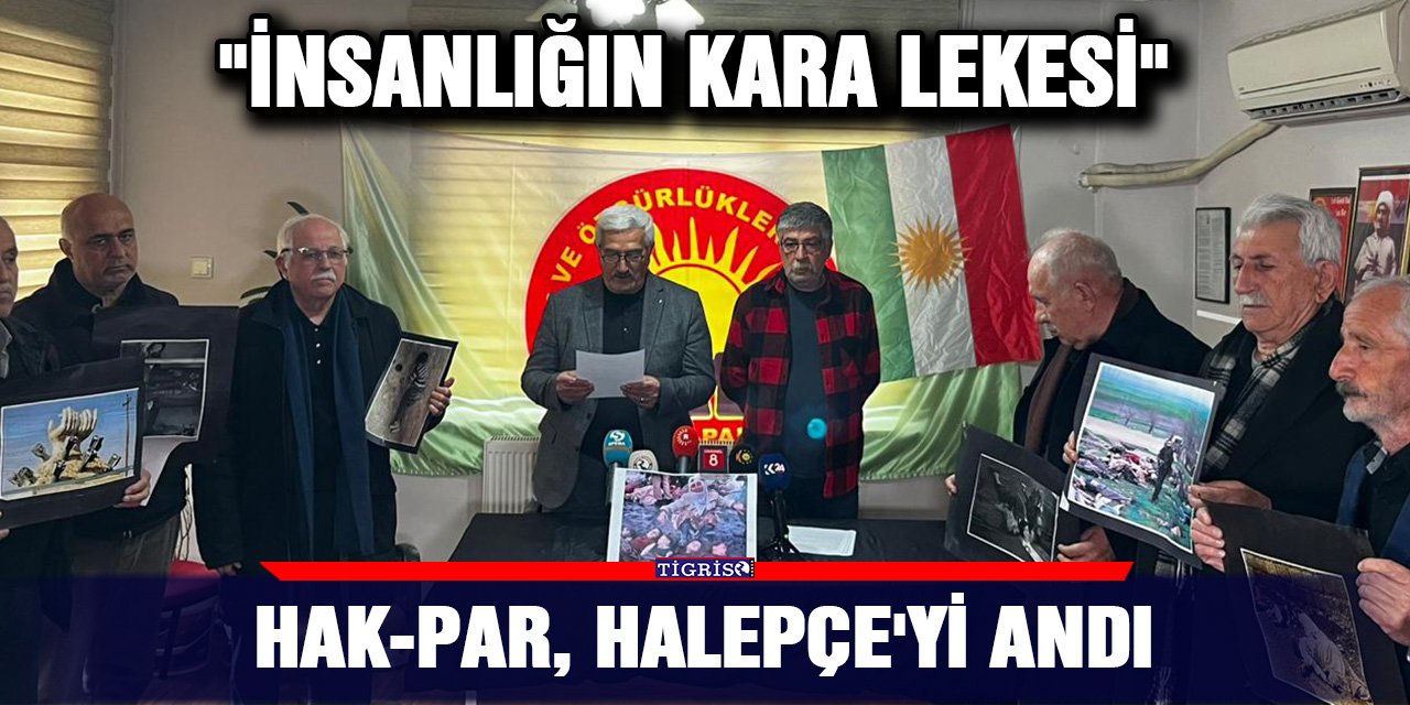 HAK-PAR, Halepçe'yi andı