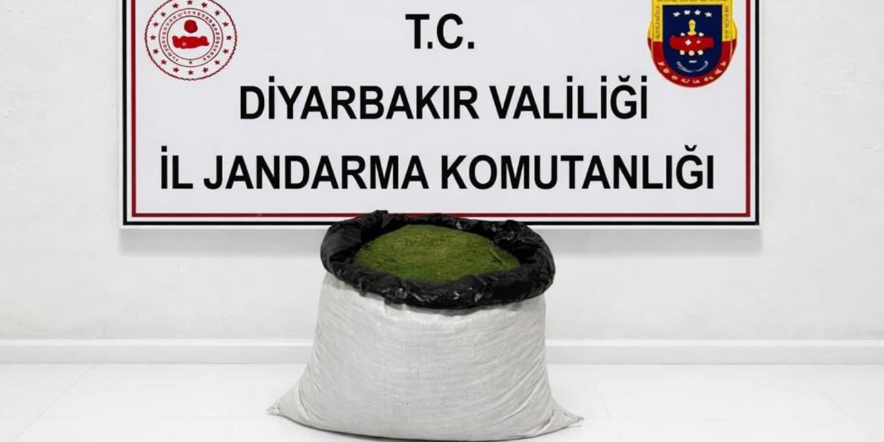Diyarbakır’da 25 kilo esrar ele geçirildi