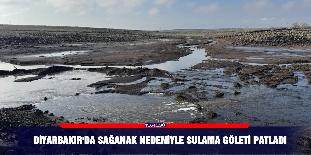 Diyarbakır'da sağanak nedeniyle sulama göleti patladı