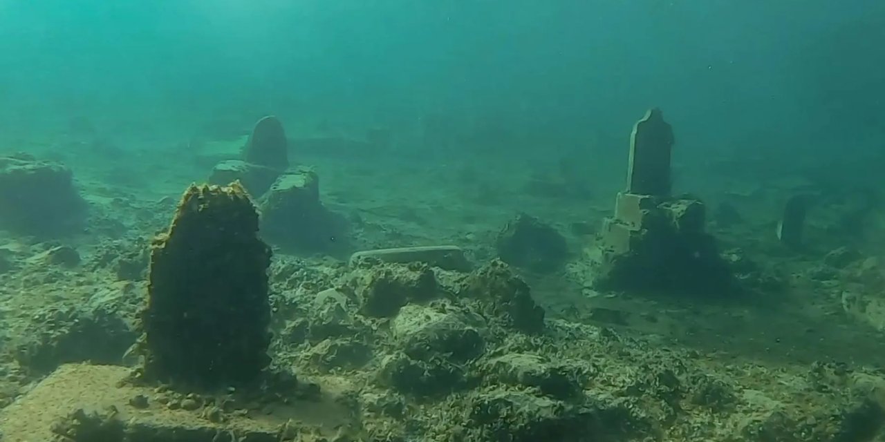 Diyarbakır’da su altındaki tarihi yapılar görüntülendi
