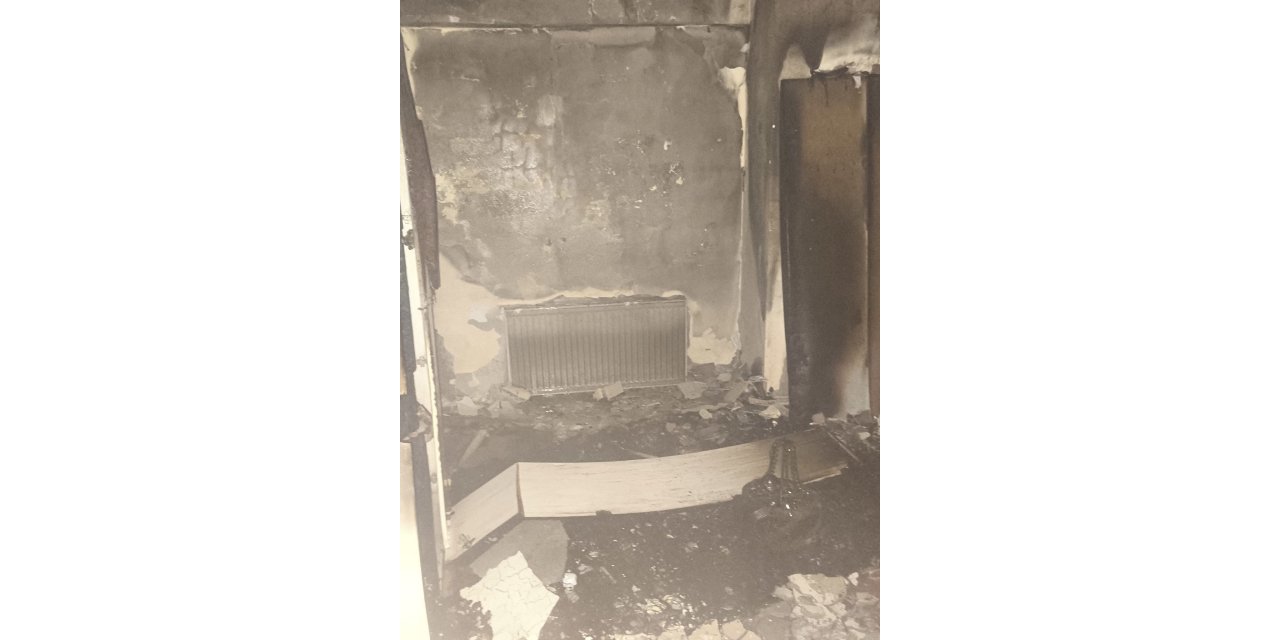 Iğdır'da dairede yangın