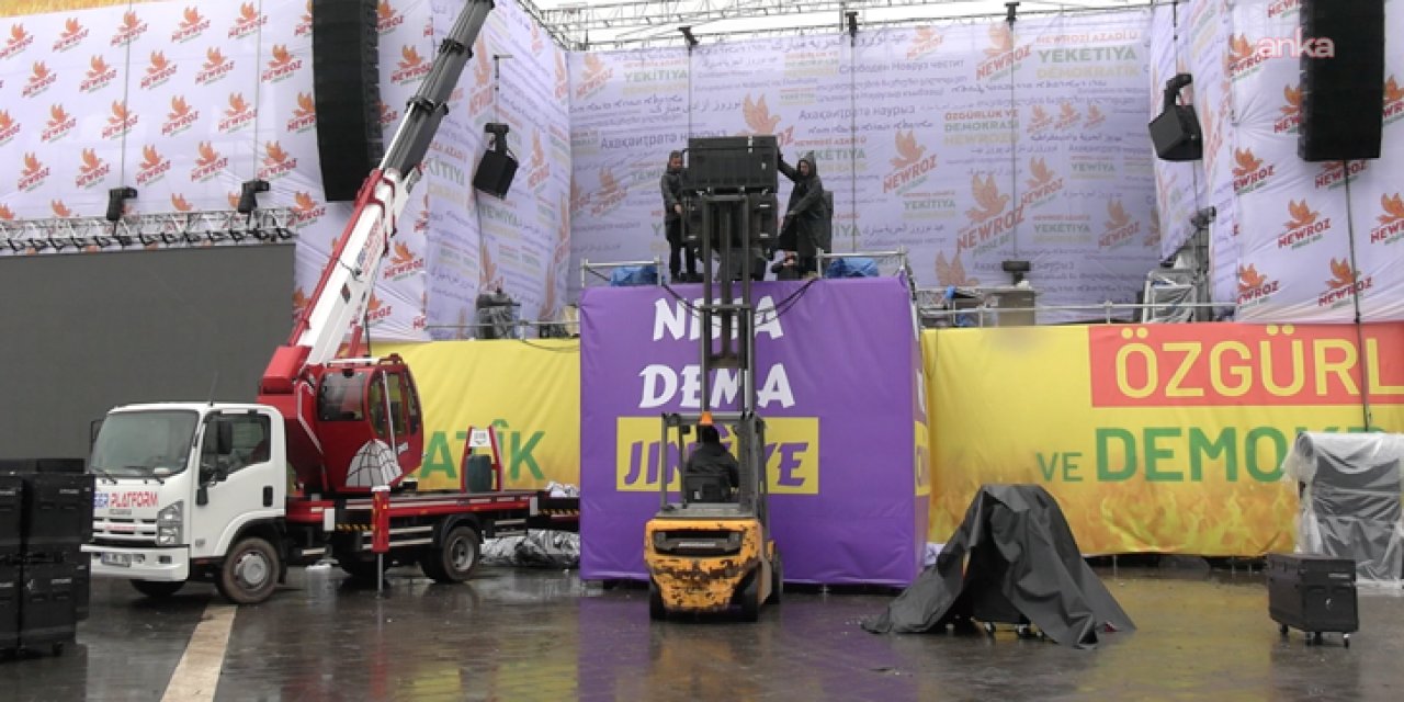 Diyarbakır'da Newroz hazırlıkları devam ediyor