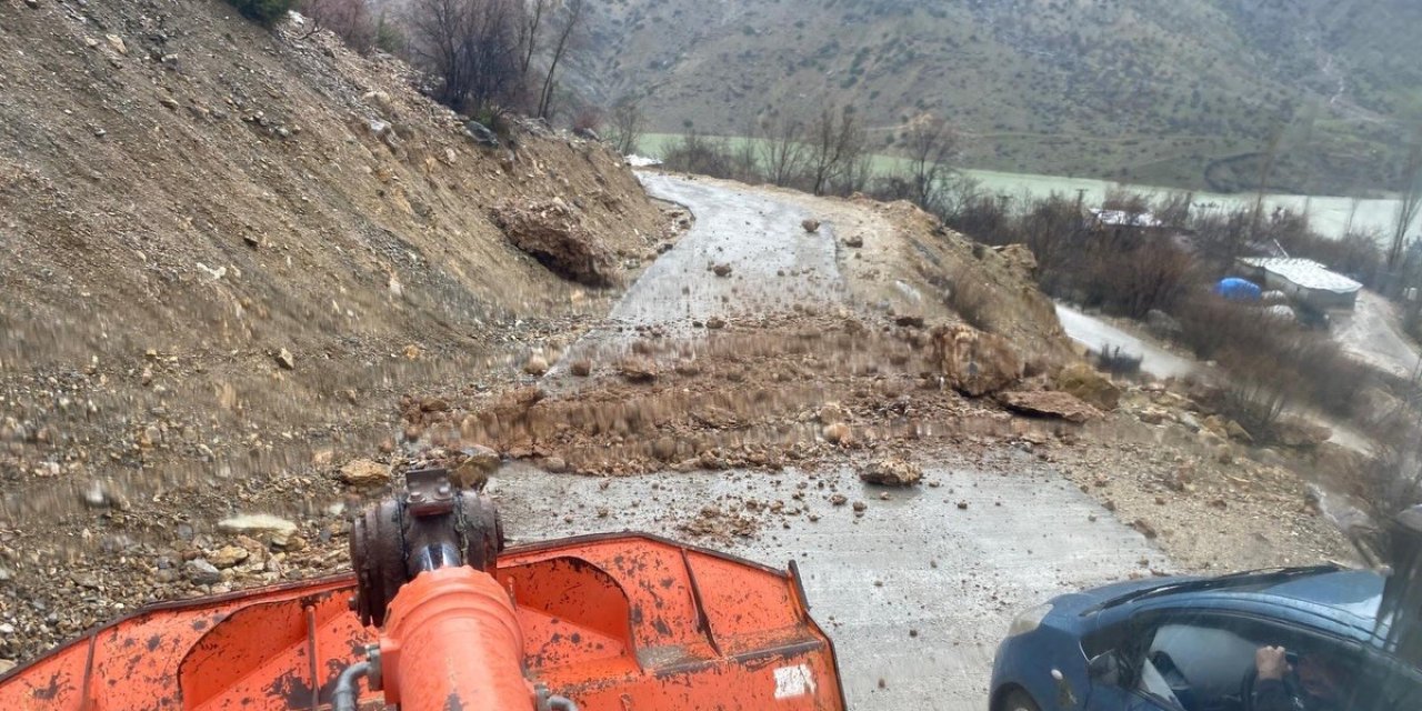 Batman'da heyelan meydana geldi