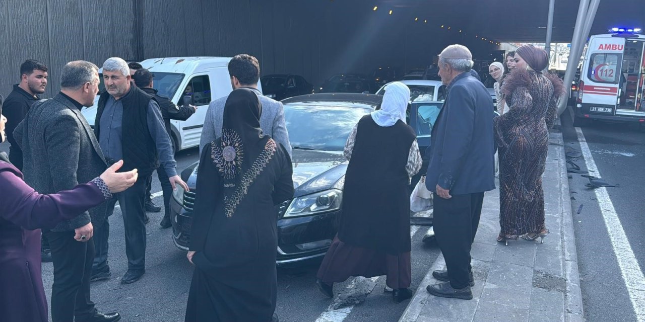 Diyarbakır’da zincirleme kaza: 3 yaralı