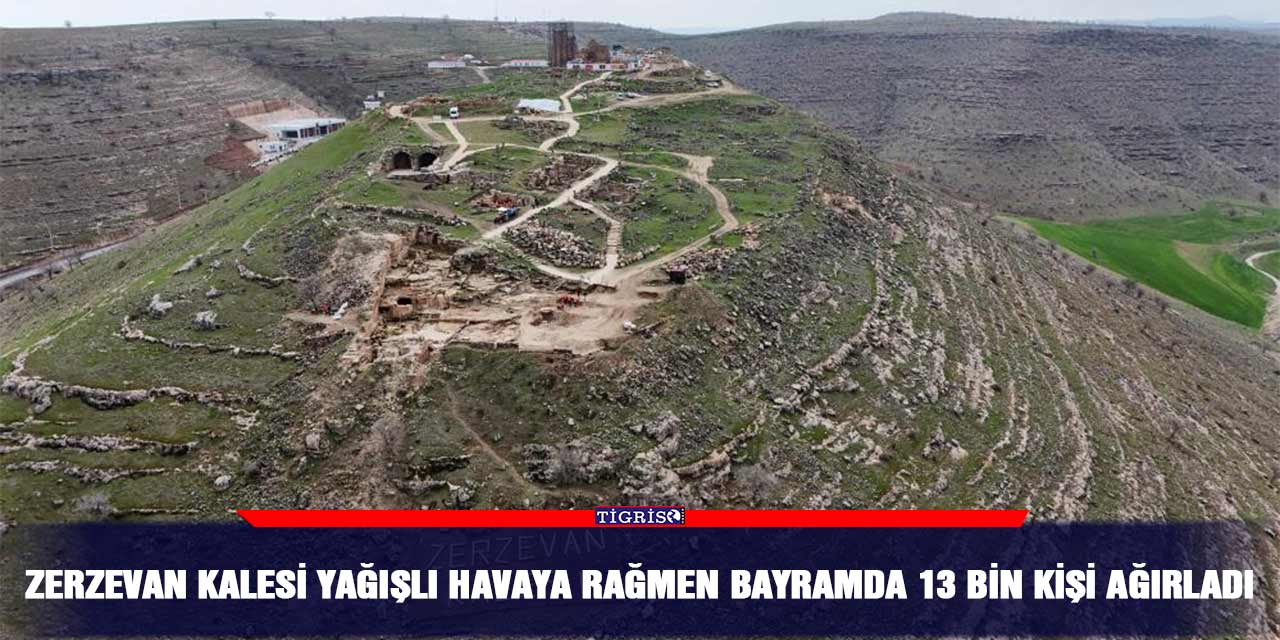 Zerzevan Kalesi yağışlı havaya rağmen bayramda 13 bin kişi ağırladı