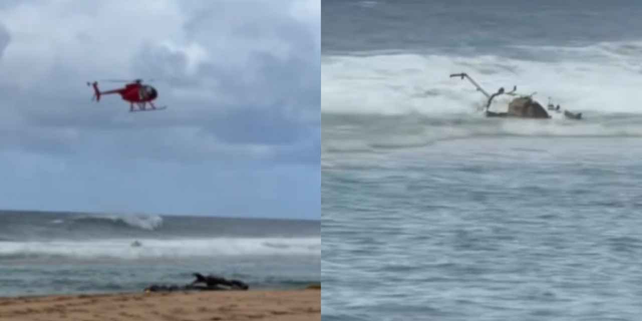 Hawaii'de helikopter denize düştü: 3 ölü