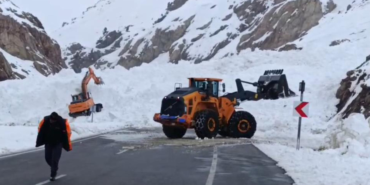Van-Hakkari karayolunda çığ: Çok sayıda araç mahsur kaldı