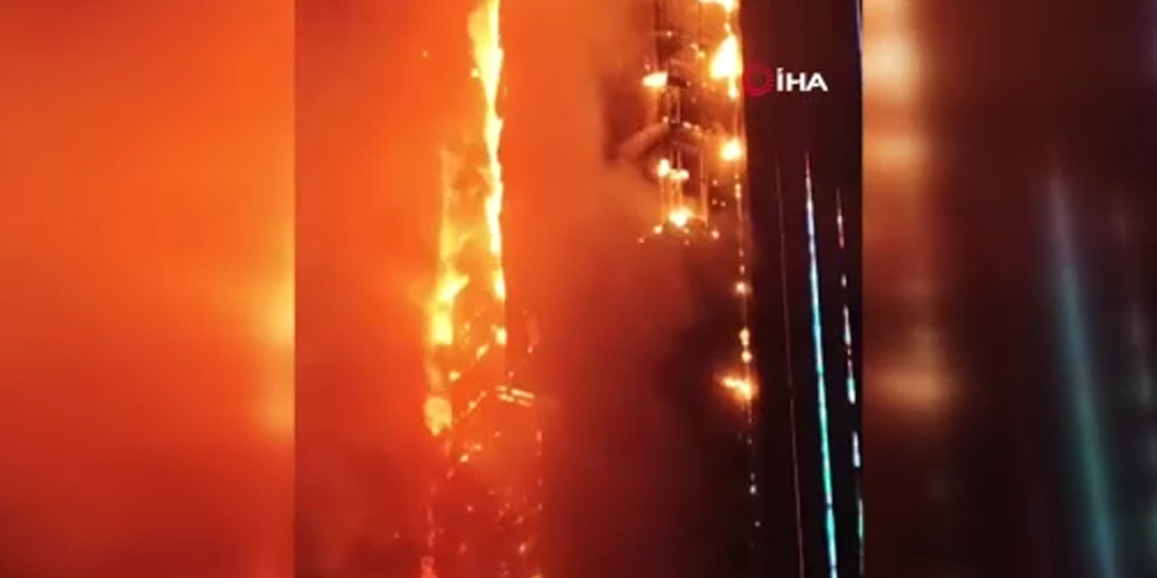 Yüksek katlı binada yangın: 1 ölü, 25 yaralı