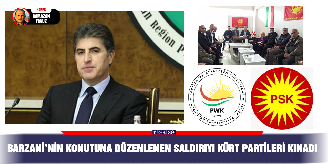 Barzani’nin konutuna düzenlenen saldırıyı Kürt partileri kınadı