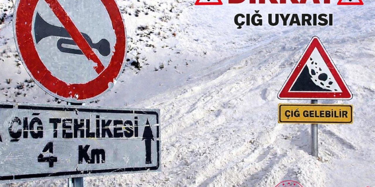 Van için çığ uyarısı yapıldı