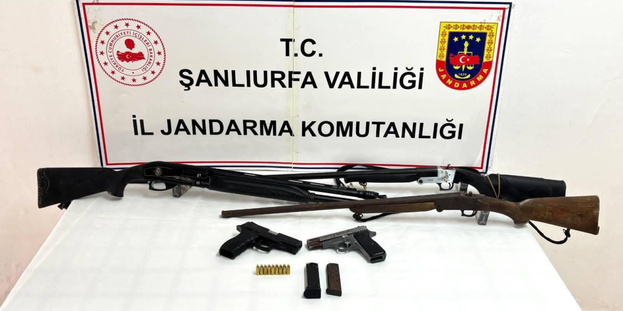 Şanlıurfa’da ruhsatsız silah operasyonu