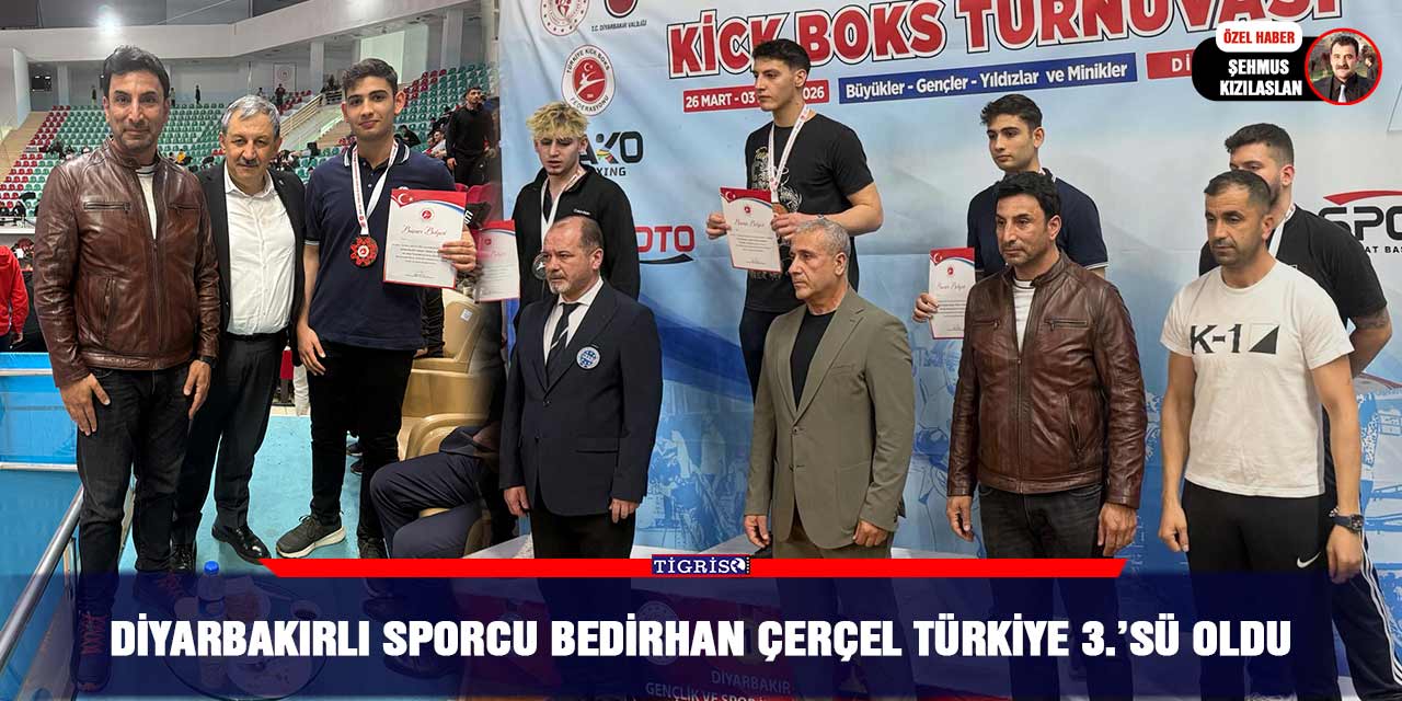 Diyarbakırlı sporcu Bedirhan Çerçel Türkiye 3.’sü oldu