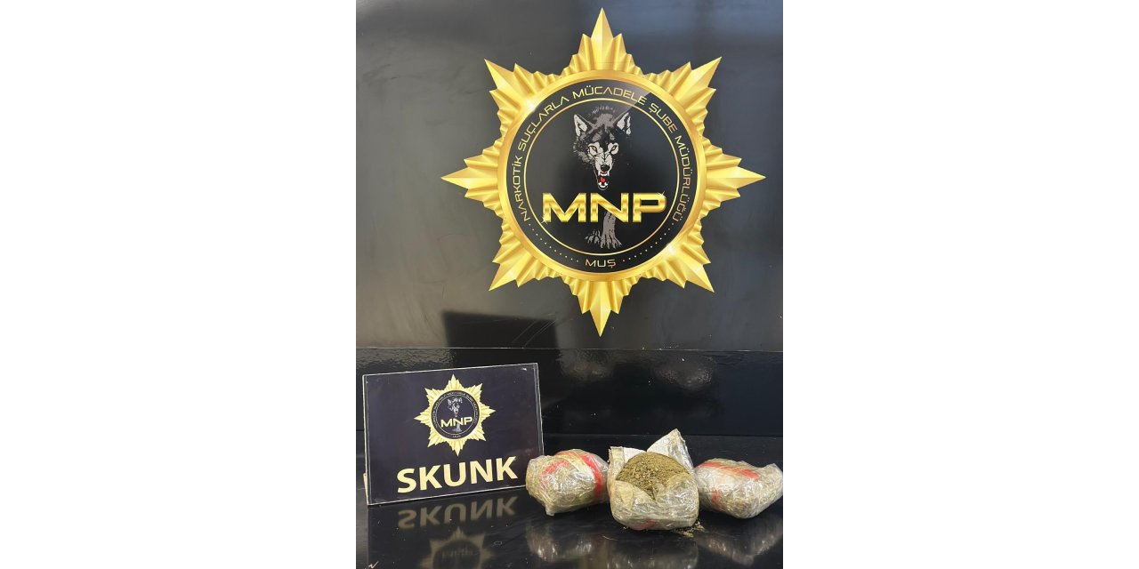 Muş’ta narkotik operasyonu