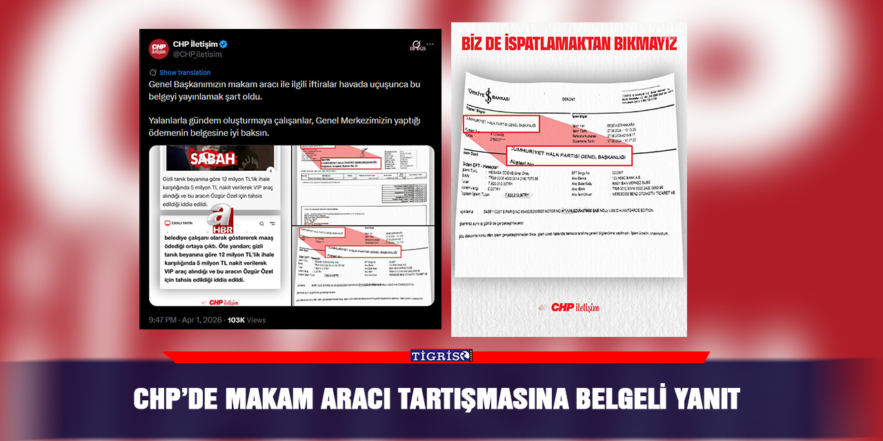 CHP’de makam aracı tartışmasına belgeli yanıt
