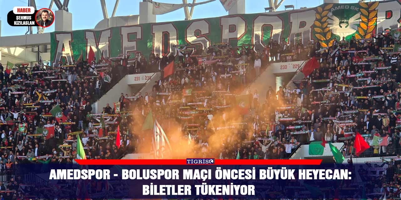 Amedspor - Boluspor maçı öncesi büyük heyecan: Biletler tükeniyor