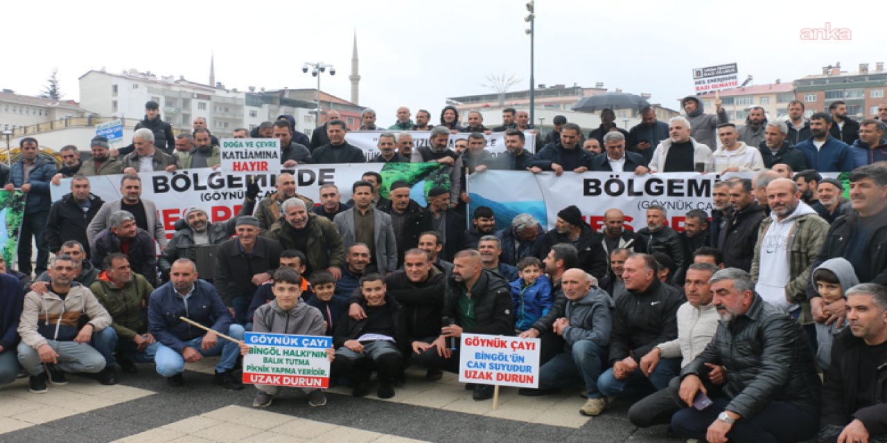 Bingöl'de "HES" protestosu