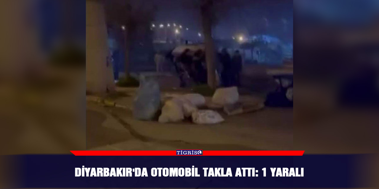 Diyarbakır'da otomobil takla attı: 1 yaralı