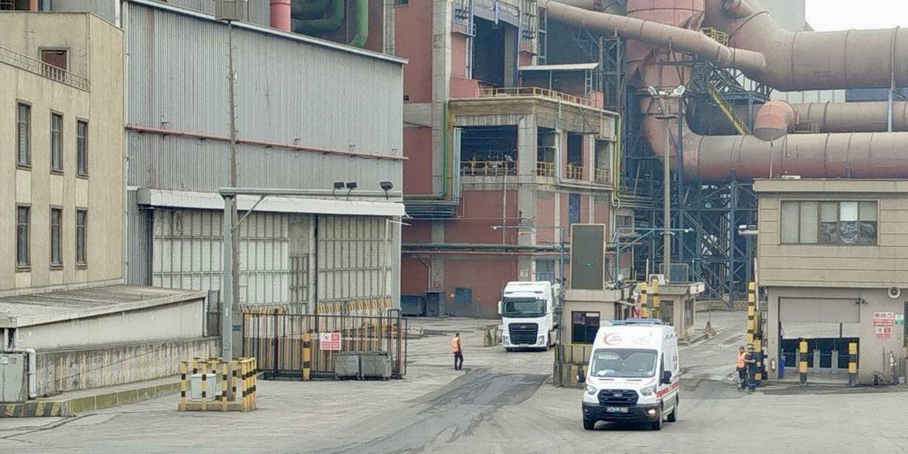 Çelik fabrikasında iş kazası: 4 işçi yüksekten düştü