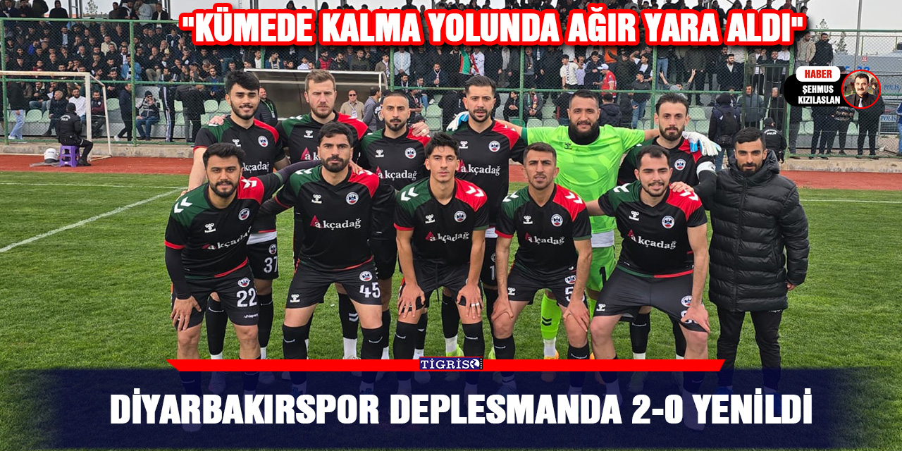 Diyarbakırspor deplesmanda 2-0 yenildi