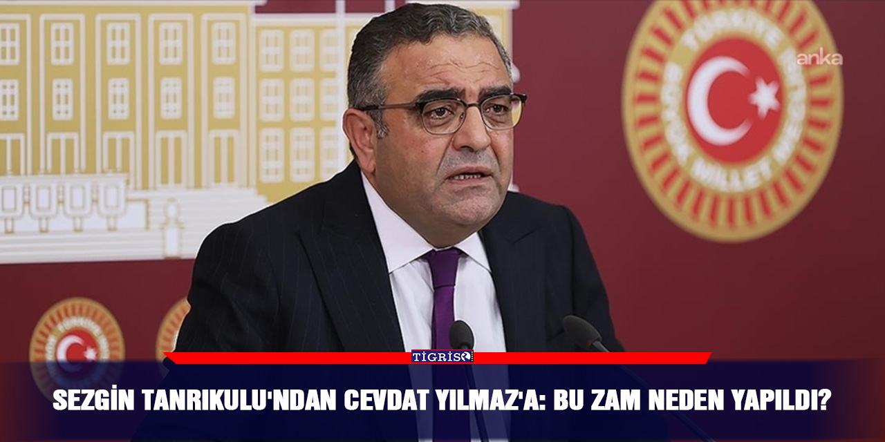 Sezgin Tanrıkulu'ndan Cevdat Yılmaz'a: Bu zam neden yapıldı?