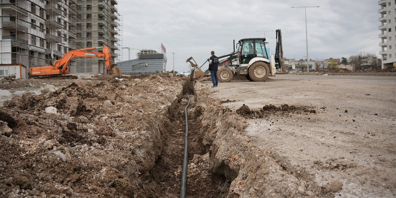 Diyarbakır'da yeni yerleşim alanları için içme suyu hattı kuruldu