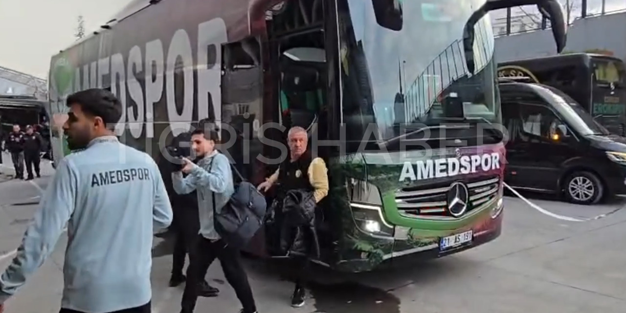 Amedspor kafilesi stadyuma ulaştı!