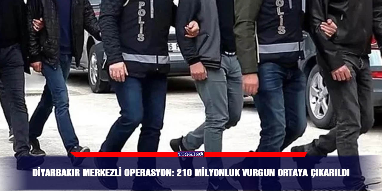 Diyarbakır merkezli operasyon: 210 milyonluk vurgun ortaya çıkarıldı