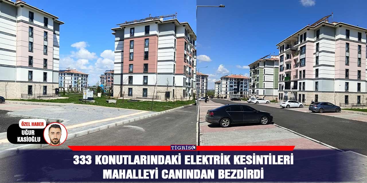 333 konutlarındaki elektrik kesintileri mahalleyi canından bezdirdi